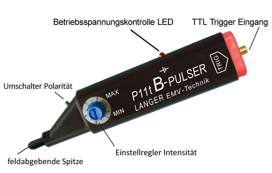 Aufbau des Mini-Burstfeldgenerators P11t